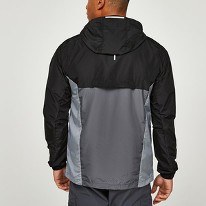 Premium Quality Solid Color Men Windbreaker <b>Jacket</b> Hot Sale Contrasting Colors Breathable Comfortable Casual Outdoor Wear - Product Image 2