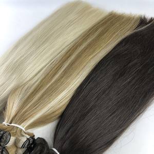 Nouvelle Conception Extensions de Cheveux Remy Vietnamiennes à Double Trame, Lisses Comme des Baguettes, Cuticules Alignées, Style Kinky Straight - Product Image 2