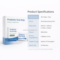 Bon prix Biotics Probiotic Candy Biotic Compléments nutritionnels Vitamine Biotic Film buccal pour adultes et adolescents 30 unités