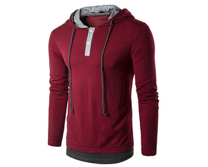 Vente en gros de sweat à capuche de haute qualité sweat à capuche décontracté en coton mélangé avec logo en relief vierge pour hommes - Product Image 6