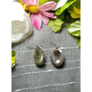 Navajo Handmade Kingman Turquoise & Sterling <b>Silver</b> Drop <b>Earrings</b> Water Drop Shape - Product Image 4