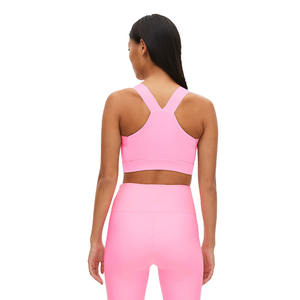 Soutien-gorge de sport de course à col en U de qualité pure soutien complet Yoga vêtements d'usine haut blanc populaire femmes soutien-gorge de sport - Product Image 6