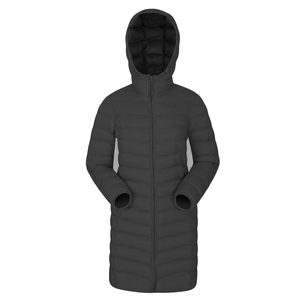 Custom design long length Women lightweight Padded Long Jacket Water Resistant Winter warm <b>Ladies</b> long Coat - Product Image 6