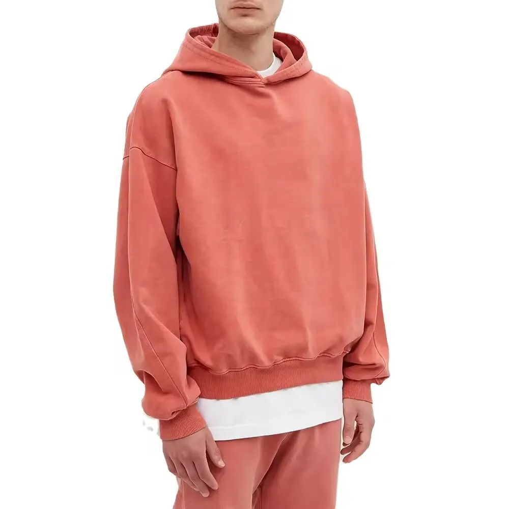 Artı boyutu erkek Hoodies & sweatshirt üreticileri özel 360 gsm Terry erkek hoodies toptan 2024