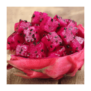 Cubes de fruits du dragon congelés IQF 100% usine de fournisseur de fruits tropicaux naturels - Product Image 1