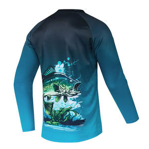 Chemise de pêche d'été en plein air personnalisable avec conception de sublimation à manches longues extensible à séchage rapide - Product Image 6