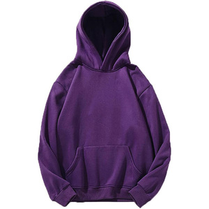 Haut élégant à la mode Design personnalisé classique confortable pull léger Streetwear couleur unie surdimensionné Hoodi homme - Product Image 3