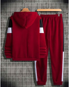 Conjunto de sudadera y pantalones de chándal con cordón para hombre, chándal con estampado personalizado de talla extendida - Product Image 6