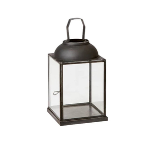 Elegant Black Metal Mini Decorative Candle Lanterns <b>Tealight</b> Candle <b>Holder</b> Pleasant Designed Solid Iron and Glass Lantern - Product Image 4