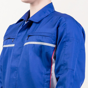 Gran oferta 2023, mono de tela de algodón y poliéster de alta calidad, traje de protección personalizado, ropa de trabajo, botón bordado, a prueba de viento - Product Image 2