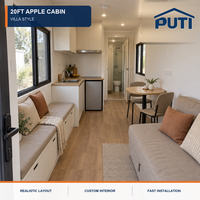Suite Cabine Apple de 20 pieds en acier modulaire protégé contre la corrosion pour club de plage tropical et hôtel de plongée