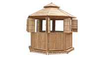 Offre Spéciale – Nouvelle Arrivée 100% Écologique : Maison en Bambou d'Extérieur à Installation Rapide pour Entrepôt, Station Balnéaire, Hôtel, Piscine