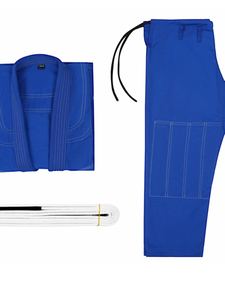 Custom Blue Brazilian Jiu Jitsu Gi <b>Kimono</b> for <b>Men</b> Professional Adult Martial Arts Wear with Sublimation Technique - Product Image 2