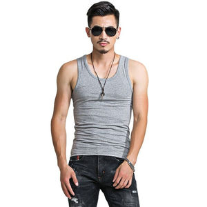 Men's Gym <b>Workout</b> <b>Tank</b> <b>Top</b> Best Quality Custom Logo Polyester Cotton Sleeveless Fitness Wear Athletic t Shirt vest - Product Image 3