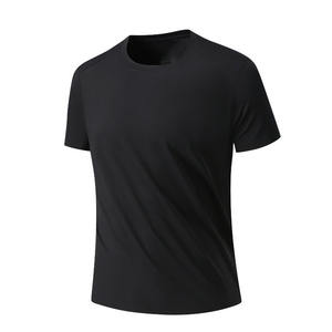Ammoniac liquide t-shirt à séchage rapide sans couture pour hommes et femmes couleur unie raglan mince col rond cool vêtements de sport à manches courtes - Product Image 6