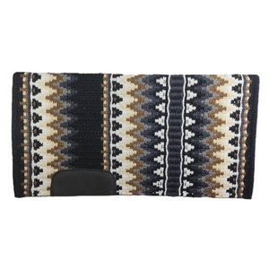 Vente en gros équestre 100% tapis de selle Western en feutre de laine mérinos avec design tissé coloré - Product Image 1