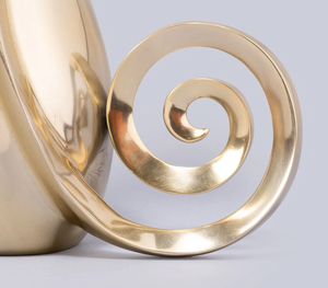 Luxury Gold Amorphous Metal <b>Vase</b> Modern Abstract Spiral Design <b>Decorative</b> <b>Vase</b> for Home, Office & Hotel Interior Decoration - Product Image 3