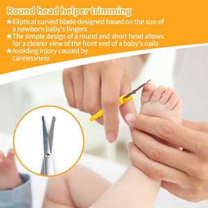 Kit de Cuidado para Bebés 10 en 1, Set de Cepillo y Peine para Uñas y Cabello, Amarillo, para Niñas y Niños, Portátil, Manicura y Pedicura - Product Image 5