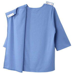 Camisas bordadas para el cuidado del hogar, ropa adaptable para quimio, diálisis, cirugía posterior al hombro, manga de cuarto de recuperación para mujer - Product Image 6
