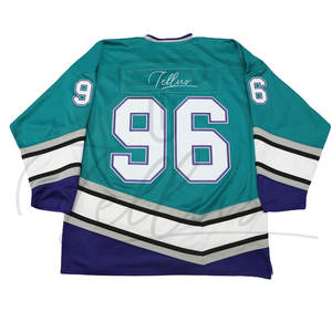 Maillot de hockey sur glace pour hommes, service OEM, nom d'équipe personnalisé, séchage rapide, respirant, 100% polyester, vêtements de sport en gros - Product Image 4