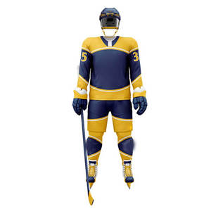 Le plus récent uniforme de hockey sur glace de vente chaude avec 100% logo personnalisé en polyester et pour les uniformes de hockey sur glace de vêtements de sport - Product Image 2