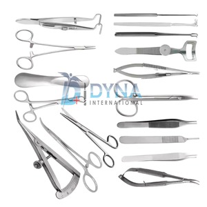 Instruments chirurgicaux de chirurgie oculaire de haute qualité, 17 pièces avec étui en cuir - Product Image 4