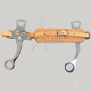 Hackamore para Caballo de Acero Inoxidable Transpirable con Correas Ajustables para Todos los Tamaños, Entrenamiento de Alta Resistencia - Product Image 3