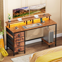 Mesa de Juego Moderna para PC, Forma Rectangular, Configuración RGB, Escritorio para Juegos en Casa u Oficina, Fabricante