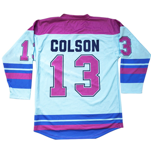 Uniformes de hockey sur glace personnalisés avec logo imprimé, faits à la main, pour équipe, nouveaux, respirants, réversibles, 100% polyester, séchage rapide - Product Image 6