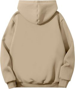 เสื้อฮู้ดมีรูสอดนิ้วโป้งสำหรับผู้ชาย ผ้าฝ้าย 100% เสื้อพูลโอเวอร์ผ้าฟลีซ แขนยาว ชุดกีฬา สตรีทแวร์ ฤดูหนาว เป็นมิตรกับสิ่งแวดล้อม สวมใส่สบาย - Product Image 2