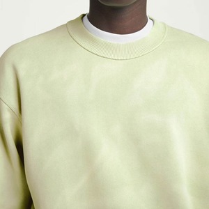 Men's Oversized <b>Crew</b> <b>Neck</b> <b>Sweatshirt</b> Solid Color Knitted Cotton Casual Pullover Autumn Wear Wholesale rate - Product Image 5