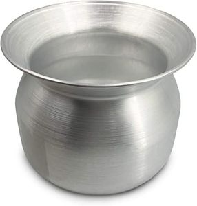 Lota en acier inoxydable, métal brillant, pour le lait et l'eau, ou pour les boissons bénéfiques pour la santé, utilisations de la lota en métal pur, ayurvédique - Product Image 3