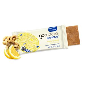 GoMacro MacroBar Organic Vegan Protein <b>Bars</b> - Lemon + Lemon (2.3 Ounce <b>Bars</b>, 12 Count) - Product Image 2