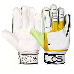 Vente en gros de gants de gardien de but de football respirants en cuir/latex/PU personnalisables professionnels - Product Image 1