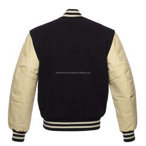 Chaqueta Varsity con Logotipo Personalizado OEM, Chaqueta Letterman de Lana y Cuero para Hombre, Venta al Por Mayor - Product Image 5