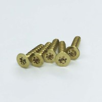 Harga Bagus OEM/ODM # 4- # 12 M2.5~M6 Sekrup Kayu Kepala Datar Torx dengan Ulir Kasar Metrik untuk Furnitur DIY
