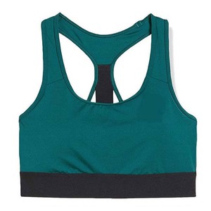 Soutien-gorge de sport sans couture à une épaule Vêtements de sport de couleur unie Fitness Vêtements de yoga Soutien-gorge de sport Femmes Spandex Coton Nouveau style de mode - Product Image 3