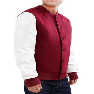 แจ็คเก็ตวาร์ซิตี้ผู้ชายสุดหรู ลดราคาพิเศษ สไตล์เบสบอล รับสกรีนโลโก้ คุณภาพสูง ขายส่ง ลุคสบายๆ สำหรับผู้ชาย - Product Image 1