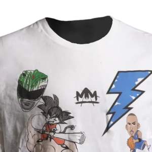 Chemise à manches longues pour hommes et femmes de 3e année, impression d'art illustré, coton blanc, style décontracté, style de rue créatif - Product Image 3