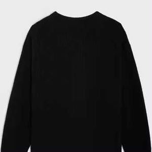 Logo personnalisé tricot fabricant automne hiver hommes broderie pull mode hommes noir pull chandails tricotés pour homme - Product Image 3