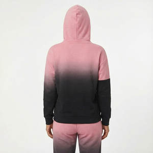 เสื้อฮู้ดแฟชั่นสตรีทแวร์สีสันสดใส สไตล์บล็อกสี แบรนด์สั่งทำ ไหล่ตก ผ้าฟลีซอุ่นสำหรับฤดูหนาว ราคาขายส่ง - Product Image 3