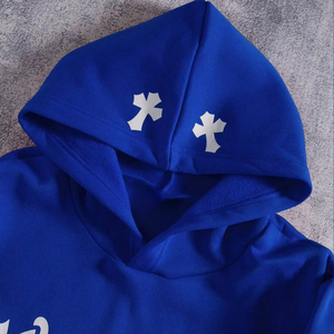 Tendance Hommes Pull À Capuche Imprimé De Noël/Style Fermeture Éclair En Tissu Respirant Et Confortable Coton/Polyester Polaire Thermique - Product Image 1