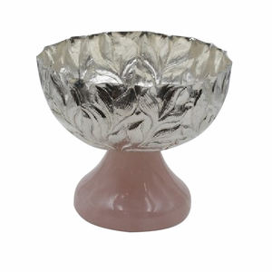 Diseño hecho a mano Acero inoxidable Metal niquelado Acabado Servidor Tazón Pasta Ensalada Sopa Tazón decorativo para servir - Product Image 2