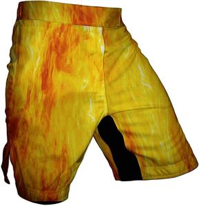 High Quality Custom Logo Printed Canvas MMA <b>Grappling</b> <b>Shorts</b> for Men with Elastic Waist Breathable Design - Product Image 2