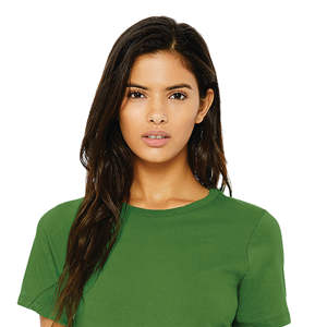 T-shirt à manches courtes en jersey décontracté pour femme, 100% coton peigné Airlume, 32 fils simples, 4,2 oz, avec applications boutonnées - Product Image 4