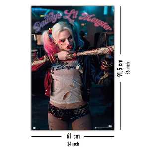 โปสเตอร์ Suicide Squad สไตล์โมเดิร์น ฮาร์ลีย์ ควินน์ 'Daddy's Lil Monster' กรอบสีดำสำหรับตกแต่งผนัง - Product Image 5
