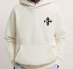 เสื้อฮู้ดแบบสวมหัวของผู้ชายใหม่ผ้าคอตตอน100% สกรีนผ้าไหมวัสดุผ้าคอตตอนคุณภาพสูงออกแบบโลโก้ได้ตามต้องการ - Product Image 5