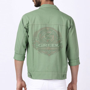 Veste en toile pour homme à manches longues, nouvelle arrivée, fabriquée en usine, design personnalisé, respirante, séchage rapide, veste d'automne à prix avantageux - Product Image 4