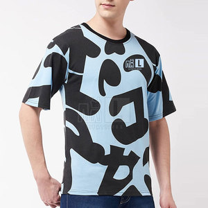 Casual Wear Customized Design Oversize T-Shirt 100% Cotton Loose Fit Printed Eco-Friendly Quick Dry Breathable for Men - Product Image 4