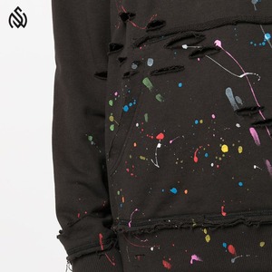 เสื้อฮู้ดสำหรับผู้ชายผ้าฝ้าย100% 2025เทอร์รี่รุ่นเฮฟวี่เวทโอเวอร์ไซส์ - Product Image 5